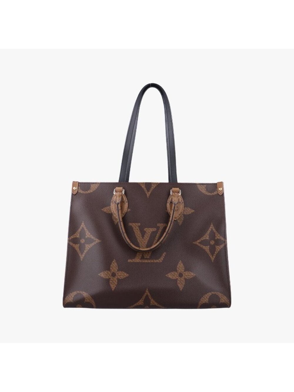 Louis Vuitton On The Go MM Monogram Brown Canvas Tote Bag